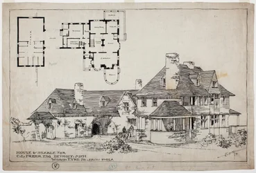 Freer Residence, House and Stable, 1891